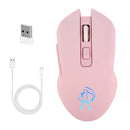 2.4G USB Wireless Optical Gaming Mouse, 6 Buttons, 1600DPI Receiver