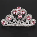 Hair Jewelry Little Princess Pink Crystal Hair Girls' Tiara Little Hair Com B3J5