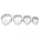 4pcs Peony Flower Cake Fondant Plunger Cutter Decorating Mold Sugarcraft Baking!