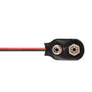 3Pcs Snap 9V (9 Volt) Battery Clip Connector Type Black Cable Black Favor C B2R8