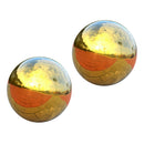 2Pcs 304 Stainless Steel Hollow Gazing Mirror Ball, Shiny Addition to Garden or