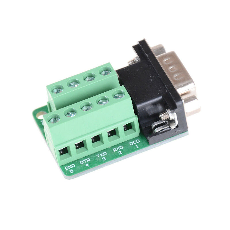 1Pc RS232 To DB9 D SUB Male Connector 9 Pin Adapter Terminal Board Module n Gw