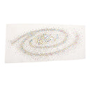 Universe Rhinestones Iron on Hot Fix Motif Heat Press Applique Patch 12.5x6.2