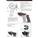 RC Parts 3CH 2.4G Radio Remote Control Transimitter with Receiver for RC Car /