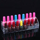 Acrylic Clear Nail Polish Lipstick Makeup Table Display Rack Holder 2 Tiers