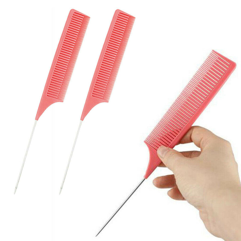 2pcs Professional ABS Weave Highlighting Foiling Hair Comb Salon Hair Combs