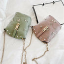 Fashion Handbags New Bucket Bag Solid Color Embroidery Chain Wild Bag Shoul
