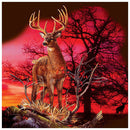 Diamond Painting Kit Elk in Sunset Glow Full Round Drill Picture Handicraft