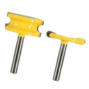 2 x Flute and Bead Canoe Joint Router Bit Set Wood Cutter for Plywood,Panels