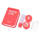 Book Travel Glasses Contact Lenses Box Contact lens Case for Eyes Car N Kw