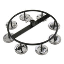 4 Pairs Hi Hat Tambourine Jingle Ring Hand Percussion Instrument