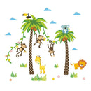 Festival Wall Nursery Stickers Gift Decorations Cartoon Coconut Tree Baby Room
