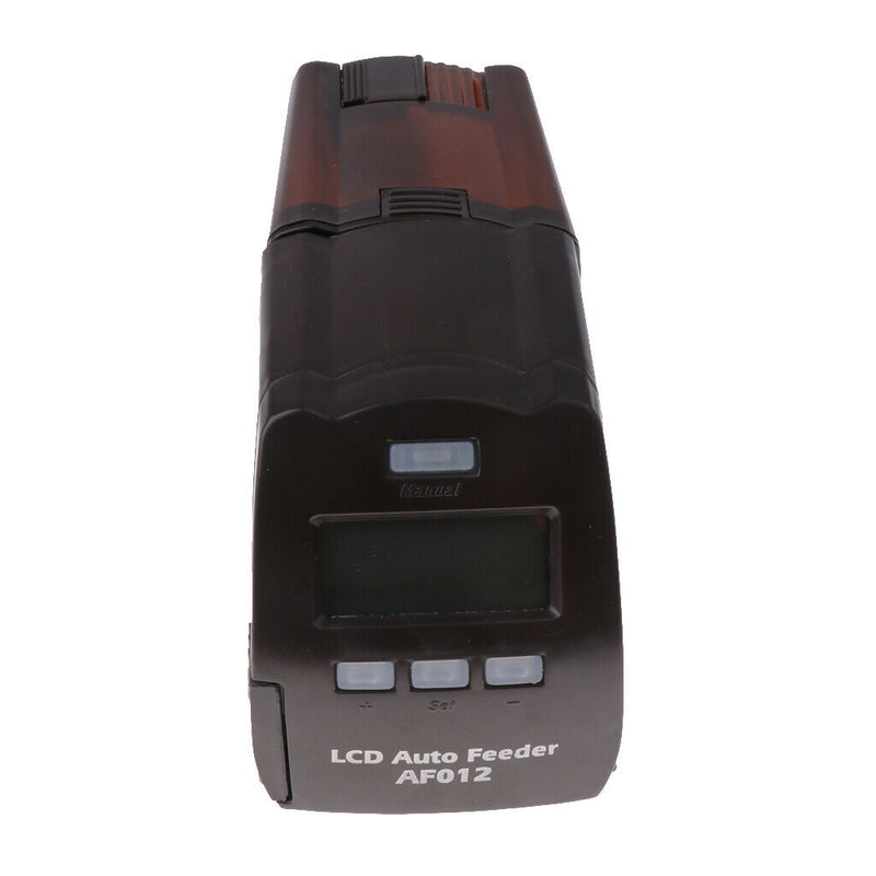 Black Fish Tank Fish Feeder Dispenser Automatic Fish Food Feeder Battery,