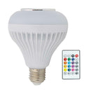 LED Bulb Lamps E27 Smart Bluetooth Music Remote Control Party Stage Light A