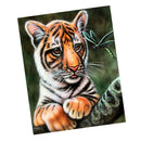 Tiger Round Drill 5D Diamond Embroidery Painting Cross Stitch Kit for Adults