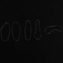 200pcs Transparent Elastic Rubber band for Hair Woman Girl Gift