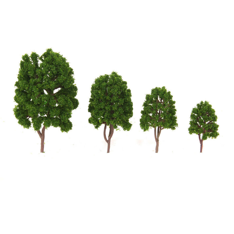 20 Tree Models Train Railway Wargame Diorama Scenery Lanscape 1/75-200 Green