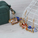 5 Elephant DIY Point Diamond Keychain 5D Diamond Rhinestone Keychain Bag New vmh