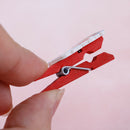 10 Pcs/lot Mini Wooden Paper Clips Photo Pegs Santa Claus Wood Paper CliME