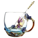 Beauty And Novelty Enamel Coffee Cup Mug Flower Tea Glass Cups For Hot And  D9C4