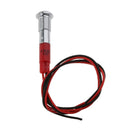 12V 6mm LED Dash Panel Indicator Warning Light for Motorcycle Red and Blue