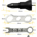1Set electric rivet nut gun riveting tool cordless riveting drill adaptor  3C