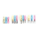 100Pcs Heat Shrink Wire Connectors Kit,Insulated Electrical Wire Terminals, U8S3