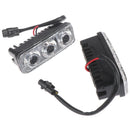 2X 3 LED White High Power Car DRL Daytime Running Light Fog Lamp Universal 3 Cy