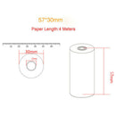 5PCS 57x30mm Thermal Receipt Paper Roll For Mobile POS 58mm Thermal Printer FT