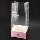 10 Sets Cookie Candy Bread Plastic Paper Packing Bags Boxes Cookie Clear Pa