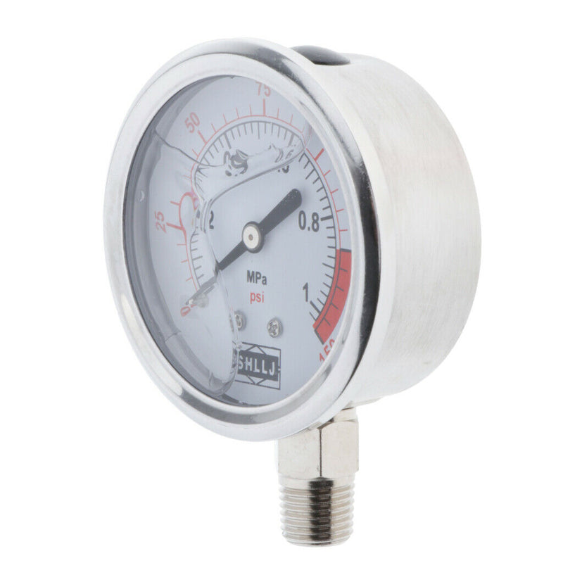 Radial Pressure Gauge Air Water Oil Pressure Gauge Hydraulic 1 / 4G 1MPa