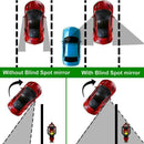 Convex BLIND SPOT MIRROR Towing Reversing Driving SELF-ADHESIVE Car Van Bikes x2