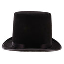 Halloween Top Hat Black Topper Ring Master Magician