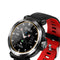 Smart Watch for Android Mens Heart Rate Blood Pressure Monitor Black+Red
