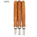 New 12Pcs Wood Carving Hand Chisel Tool Kit Set Wood working Professional Gouges