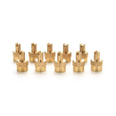 10pcs Chrome Metal Slotted Head Valve Stem Caps With Core Remover Tool Car FT