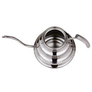 1X(Kitchen Coffee Pot Stainless Steel Coffee Drip Kettle Tea Pot, 1.2L Fine