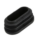 Oval Table Chair Leg Tube Pipe Insert End Cap 40mm x 20mm 20pcs Black X3O9