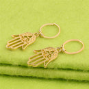New Hamsa Cartilage Earring Hoop Tiny Fatima Hand Cartilage Piercing Earrings 3C