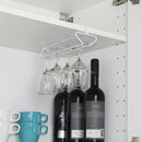White Wine Glass Holder Hanging Rack Bar Hanger Shelves Decoration Singl MHM