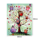 5D DIY Full Drill Diamond Painting Tree Bird Cross Stitch Embroidery Craft