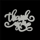 Brief greeting words thank you Metal Cutting Dies DIY Photo Album Craft FT