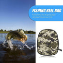 Portable Fishing Reel Storage Bag Digital Camouflage Protective Case Pouch