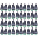 40 Pcs DC Power Cable Female Male Plug Connector 5.5mm x 2.1mm for CCTV Cam H9L6