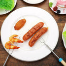 1* BBQ Barbecue Forks Marshmallow Roasting Sticks Telescoping With Bags W0N1