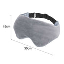Women Men Sleeping Adjustable Strap Hot Cold Therapy Weighted Eye Patch Zipper