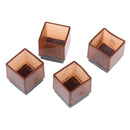 4X Square Chair Leg Silicone Cap Pad Furniture Table Feet Cover Floor Protect OZ