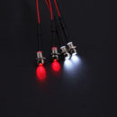 4 LED Headlight 3mm White/Red Light RC Car Parts for TRAXXAS HSP HPI REDCAT