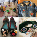 Handmade Rhinestone Beaded&Sequin Patches,Bees Cool Fashion Sew On Crystal
