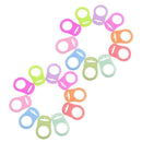 20pcs Multi Silicone Button Holder Clip Adapter for Ring Dummy/Pacifier